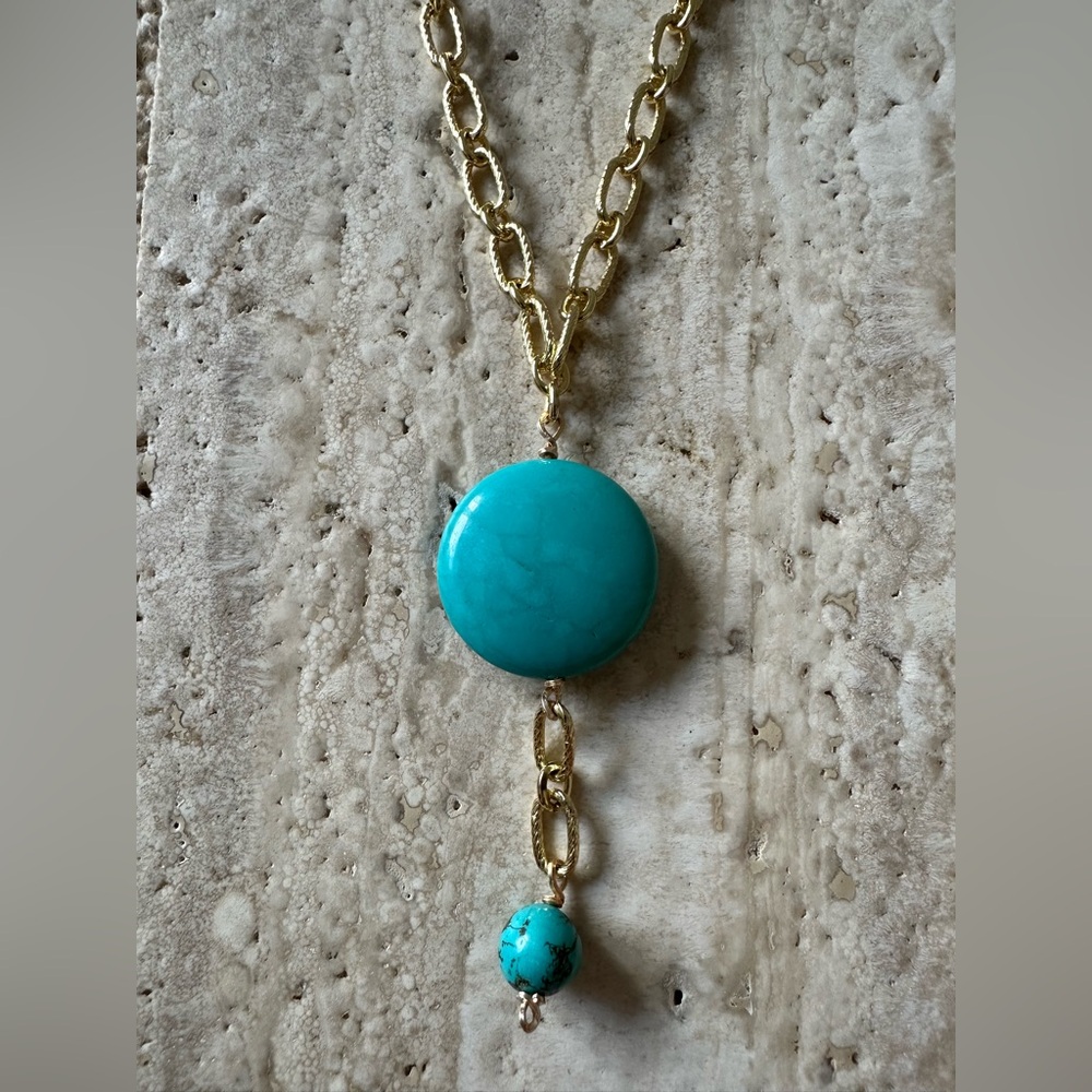 14k Gold Filled Magnesite Necklace